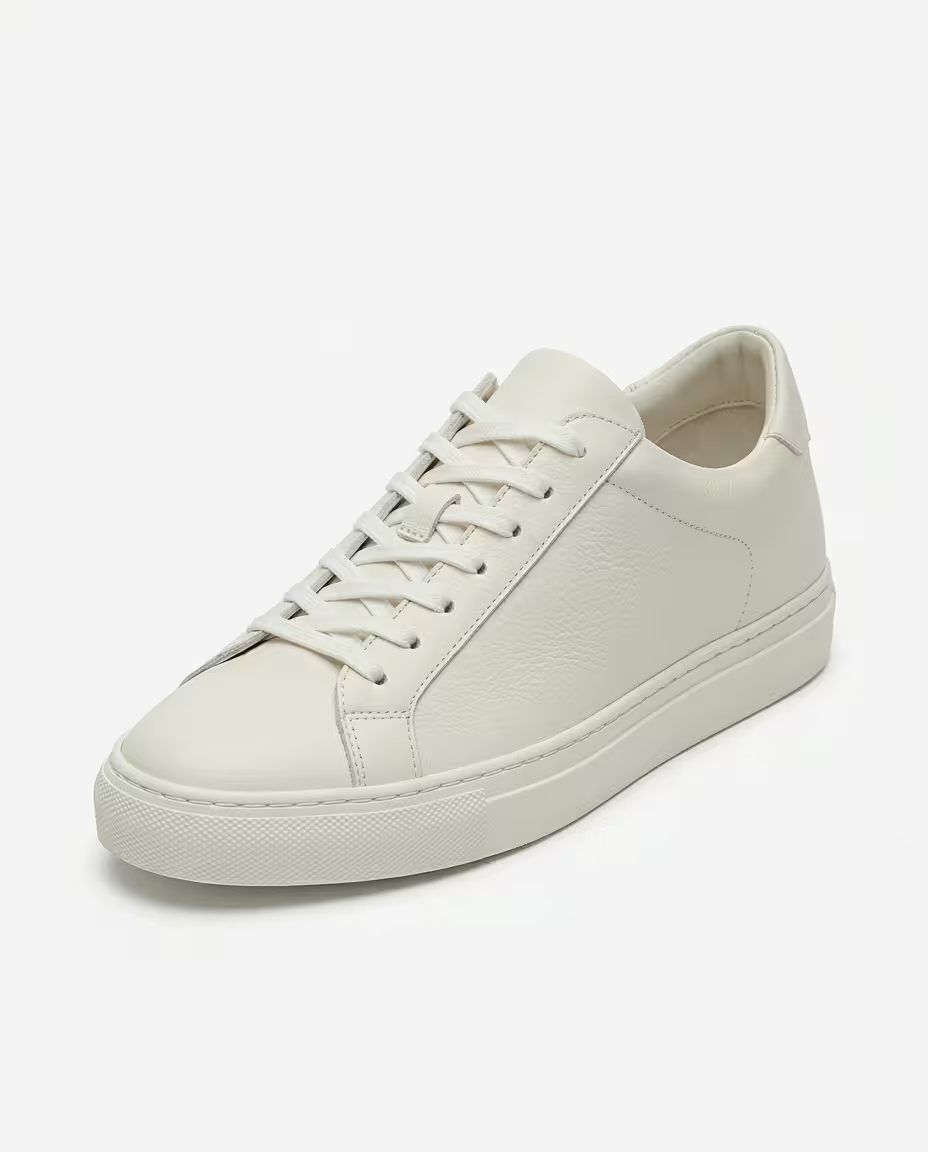 STRUCTURED LEATHER SNEAKERS